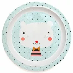 Petit Monkey Melamine Plate Border Drops Feeding