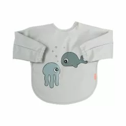 Done By Deer Feeding Long Sleeve Bib 6-18 M Sea Friends