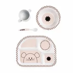 Lässig Mealtime Essentials Dinner Set Melamine / Silicone Lassig