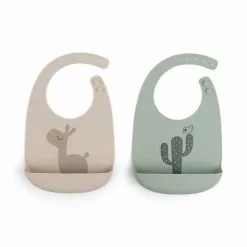 Done By Deer Silicone Bib 2- Pack