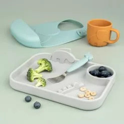 Done By Deer Peekaboo Compartment Plate Deer Friends Feeding