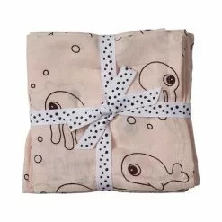 Done By Deer Swaddle 2Pack Sea Friends Linen