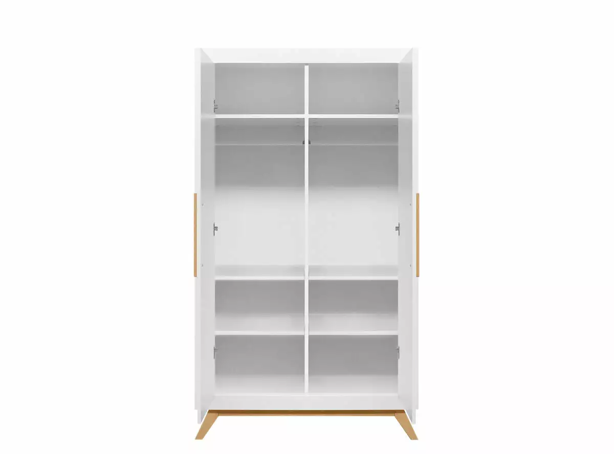 Bopita Fenna 2 Doors Wardrobe White/Natural 4 Bopita Fenna 2 Doors Wardrobe White/Natural