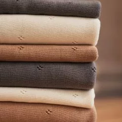 Jollein Linen Blanket Pointelle 100 X 150cm