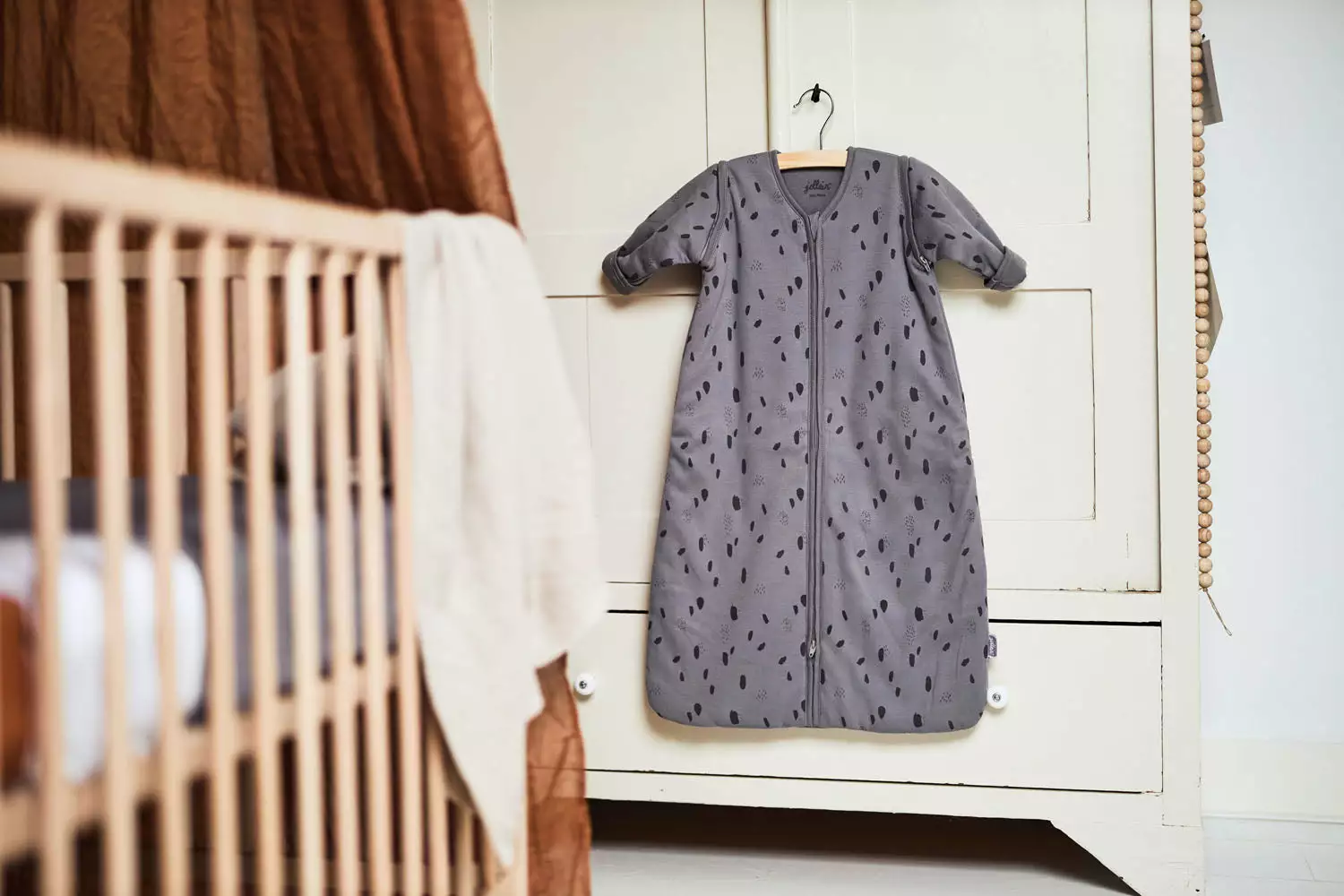 Jollein Sleeping Bag With Detachable Sleeves 70cm Linen 14 Jollein Sleeping Bag With Detachable Sleeves 70cm Linen