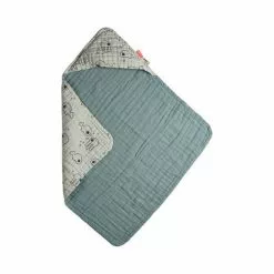 Done By Deer Bath & Changing Hooded Towel Sea Friends