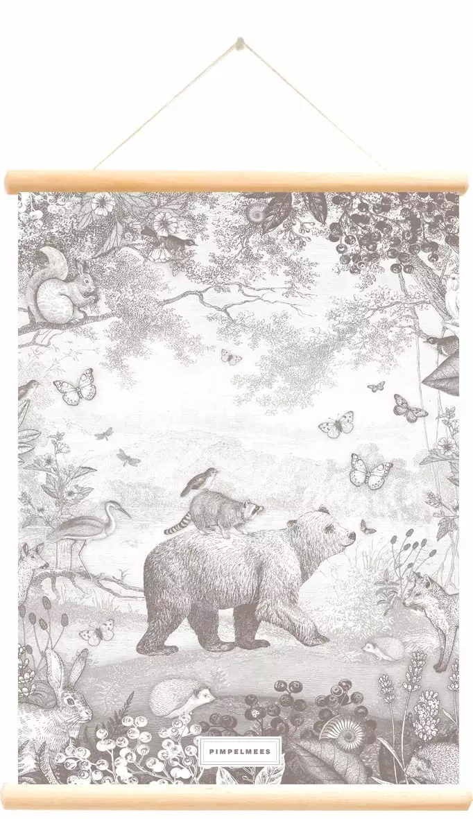 Little And Pure Productions Décor Poster Pimpelmees Forest Animals 3 Little And Pure Productions Décor Poster Pimpelmees Forest Animals