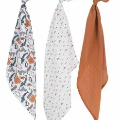 Jollein Linen Muslin 3 Pack 70 X70 Cm