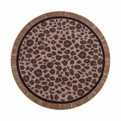 Tapis Petit Rug Leopard Round 120 X120 Cm Décor