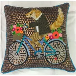 Only Natural Cushion Fox On Bike