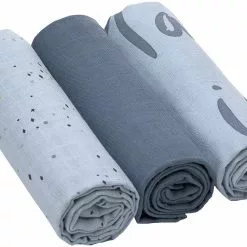 Lässig Linen Swaddle & Burp Blankets 3 Pack