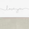 Jollein Flat Sheet 'Love You" 120 X150
