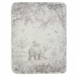 Jollein Jersey Blanket 75x100cm Forest Animals Linen