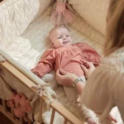 Linen Jollein Cot Bumper River Knit 35 X 180cm