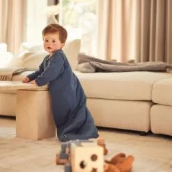 Jollein Linen Sleeping Bag With Detachable Sleeves 90cm 55 Jollein Linen Sleeping Bag With Detachable Sleeves 90cm