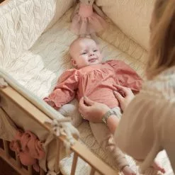 Jollein Cot Bumper Spring Knit 35 X 180 Cm Linen