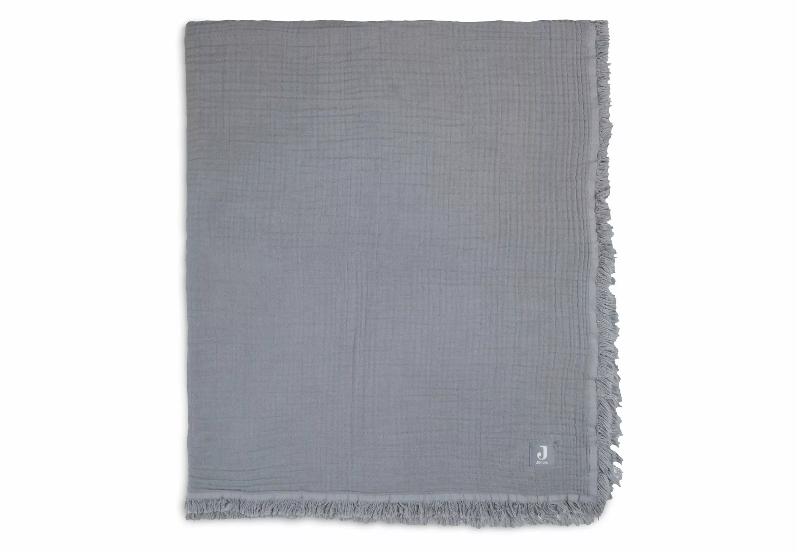 Jollein Blanket Muslin Fringe 120 X 120 Cm 9 Jollein Blanket Muslin Fringe 120 X 120 Cm