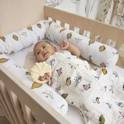 Linen Meyco Organic Bumper + Cover Sea 11 Linen Meyco Organic Bumper + Cover Sea