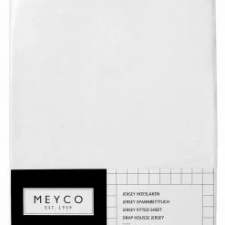 Meyco Fitted Sheet White 140x70cm Linen