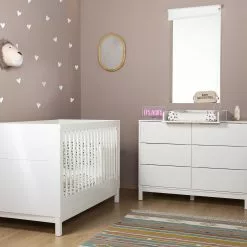 Childhome Jota White- Cot Bed 140 X70 Cm