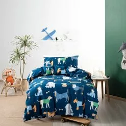 Linenhouse Duvet Cover Set Dog Days Linen