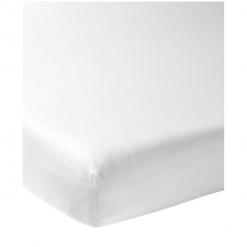 Linen Meyco White Fitted Sheet 120x60