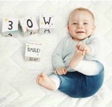 Milestone Baby Age + Moment Blocks 6 Milestone Baby Age + Moment Blocks