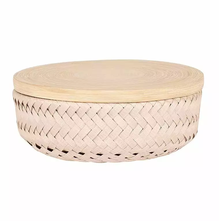 Handed By Wonder Basket Plus Bamboo Lid Small 6 Handed By Wonder Basket Plus Bamboo Lid Small