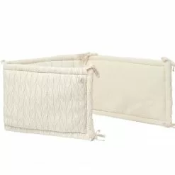 Jollein Cot Bumper Spring Knit 35 X 180 Cm Linen