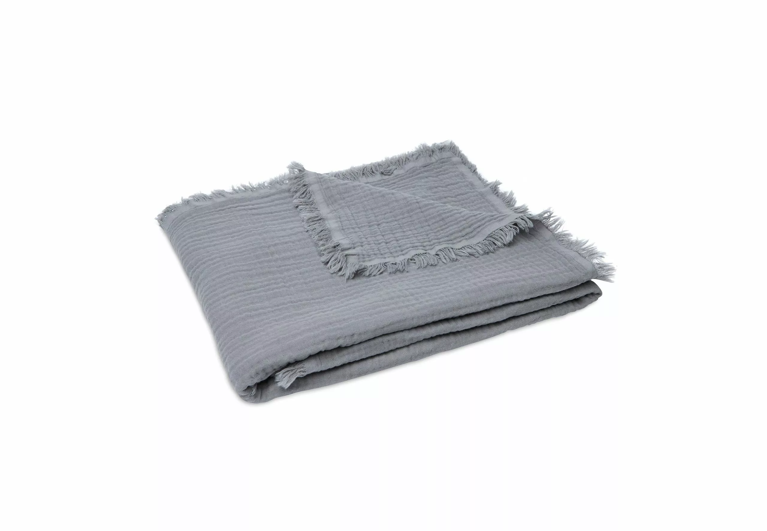 Jollein Blanket Muslin Fringe 120 X 120 Cm 12 Jollein Blanket Muslin Fringe 120 X 120 Cm