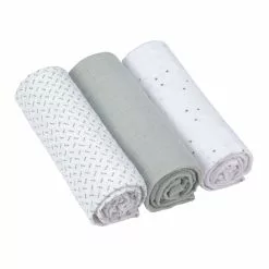 Lässig Linen Swaddle & Burp Blankets 3 Pack