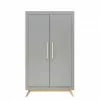 Bopita Fenna 2 Door Wardrobe Grey/ Natural