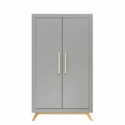 Bopita Fenna 2 Door Wardrobe Grey/ Natural