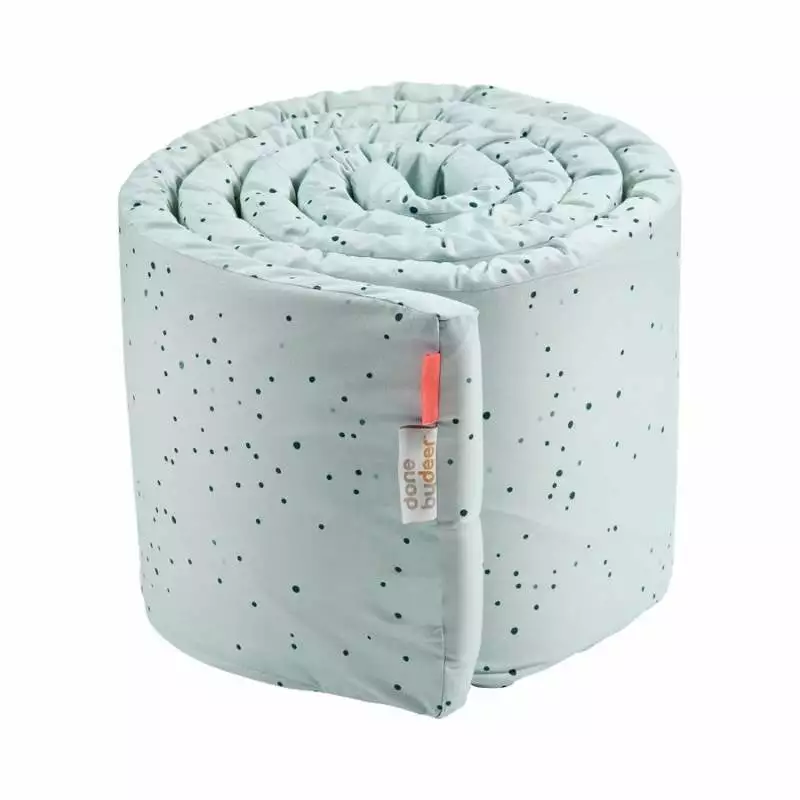 Done By Deer Linen Cot Bumper Dreamy Dots 3 Done By Deer Linen Cot Bumper Dreamy Dots