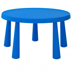 Ikea Kiddie Mammut Round Table Blue