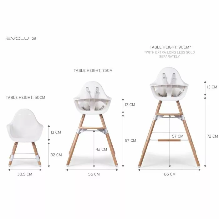 Childhome Evolu Natural High Chair 9 Childhome Evolu Natural High Chair