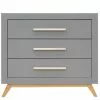 Bopita Baby Furniture Fenna 3 Drawer Dresser Grey/ Natural