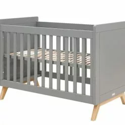Bopita Fenna Cot 60 X 120 Grey/ Natural Baby Furniture