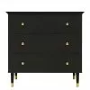Bopita Cloë Matt Black Dresser 3 Drawers Baby Furniture