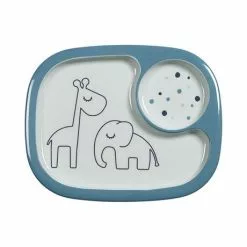Done By Deer Yummy Mini Compartment Plate Dreamy Dots
