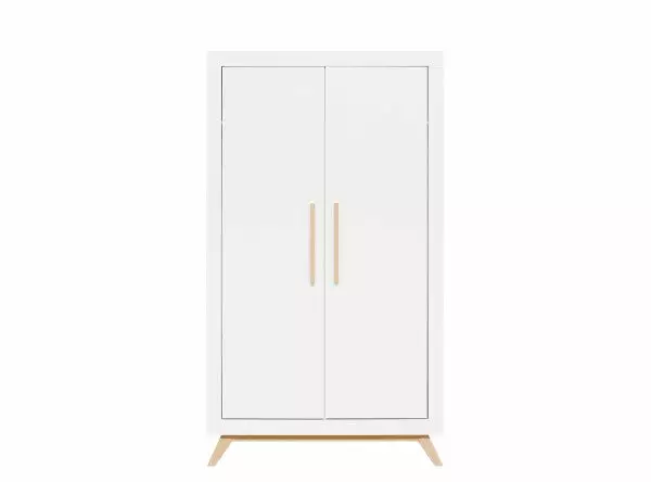 Bopita Fenna 2 Doors Wardrobe White/Natural 3 Bopita Fenna 2 Doors Wardrobe White/Natural