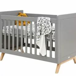 Bopita Fenna Cot 60 X 120 Grey/ Natural Baby Furniture