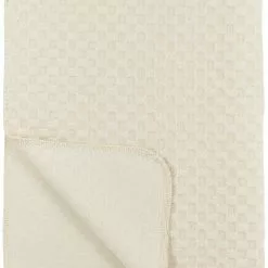 Meyco Blanket Grid Gots Cotton Natural Linen