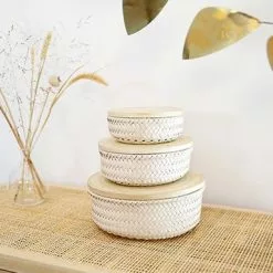 Handed By Wonder Basket Plus Bamboo Lid Small 10 Handed By Wonder Basket Plus Bamboo Lid Small