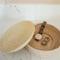 Handed By Wonder Basket Plus Bamboo Lid Small 9 Handed By Wonder Basket Plus Bamboo Lid Small