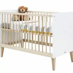 Bopita Indy Cot 120x 60 White/ Natural Baby Furniture