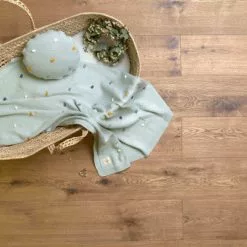 Lässig Lassig Knitted Blanket Dots 80x110cm Linen