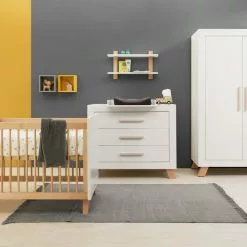 Bopita Baby Furniture Lisa Barrier White/Naturel
