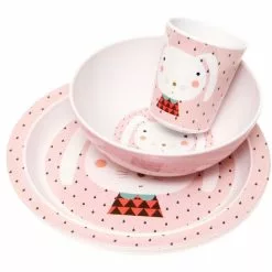 Petit Monkey Melamine Plate Border Drops Feeding