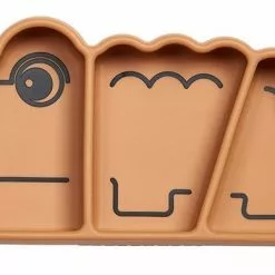 Done By Deer Stick & Stay Silicone Snack Plate Croco